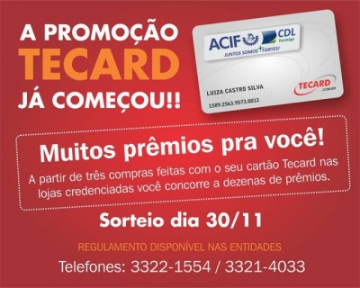 Promoção TECARD: vantagens para clientes e empresas!