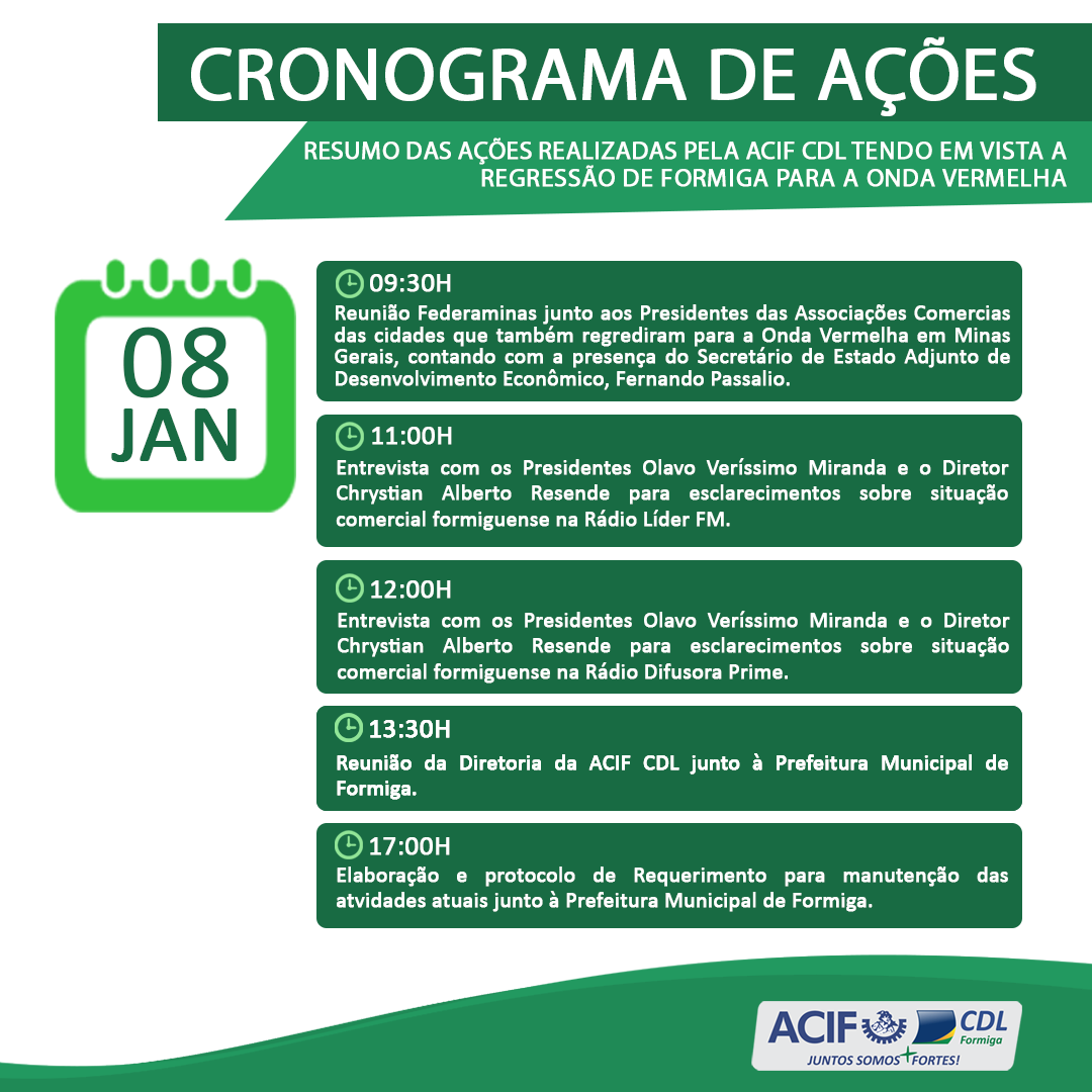 cronograma de açoes