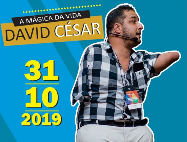 Palestra motivacional com David César será promovida pela Administração Municipal