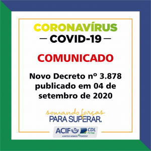 ATENÇÃO Córrego Fundo - Novo Decreto altera funcionamento do comércio