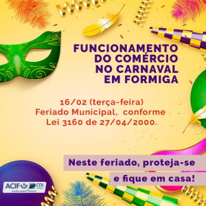 Funcionamento do Comércio no Carnaval