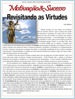 Revisitando as virtudes