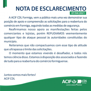 Nota de Esclarecimento