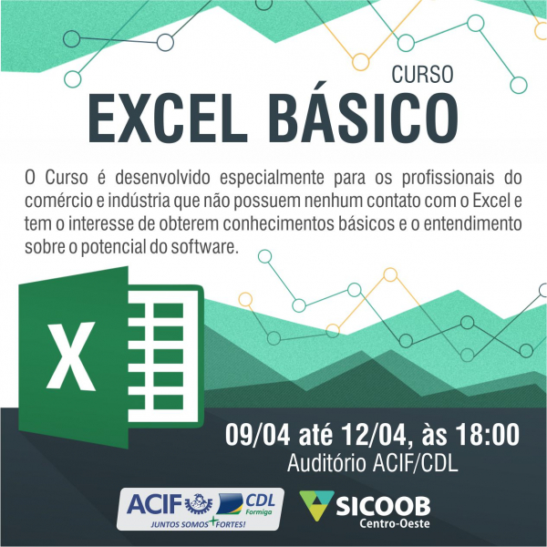 Curso de Excel Básico será realizado para associados da ACIF/CDL