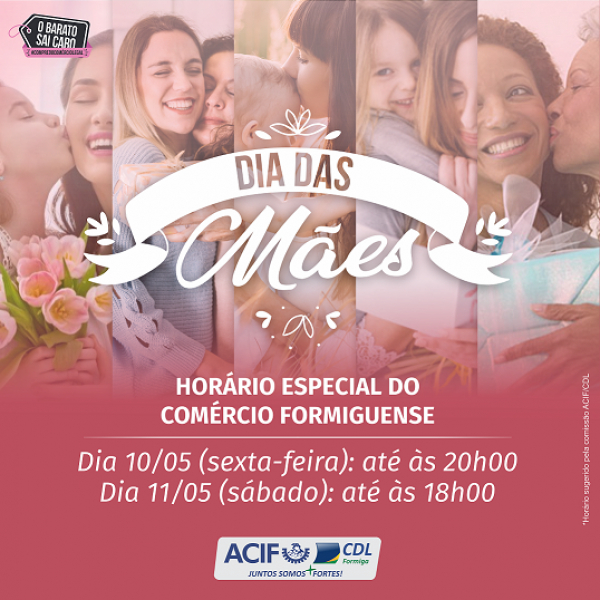 Comércio terá Horário Especial Sugerido