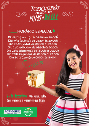 Confira o Horário Especial de Natal!