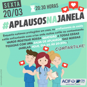 #AplausosNaJanela