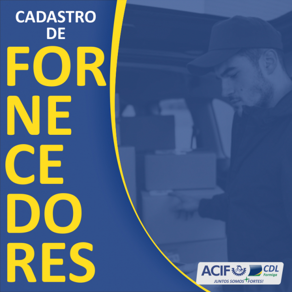 O Cadastro de Fornecedores da Prefeitura já começou!