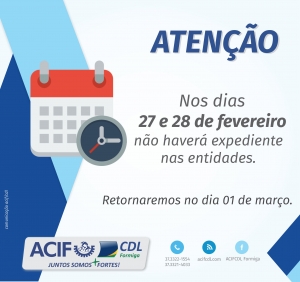 Expediente ACIF/CDL no carnaval