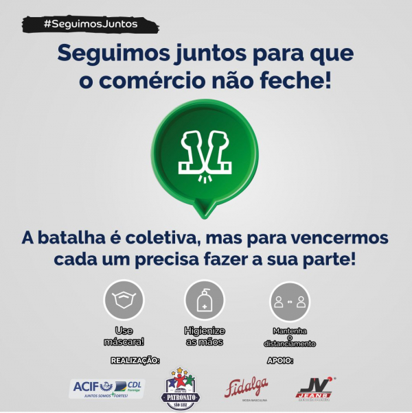 ACIF CDL e Patronato São Luiz realizam ação de conscientização e prevenção contra a COVID-19!