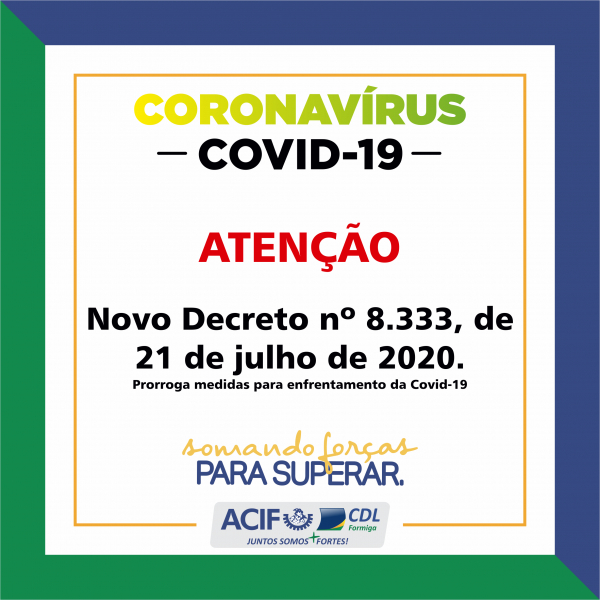 Decreto nº 8.333, de 21 de julho de 2020