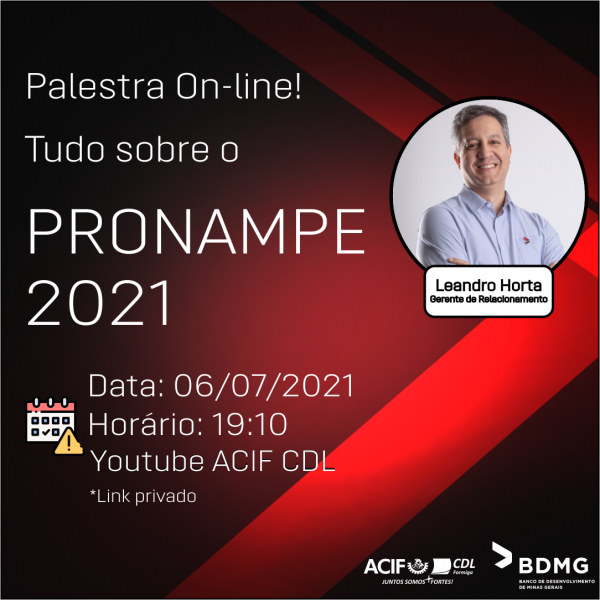 Palestra On-line Pronampe 2021!