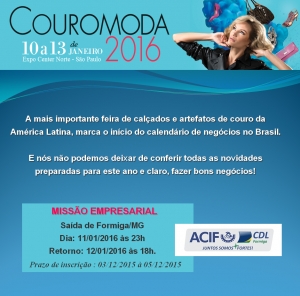 Missão Empresarial - Couromoda 2016