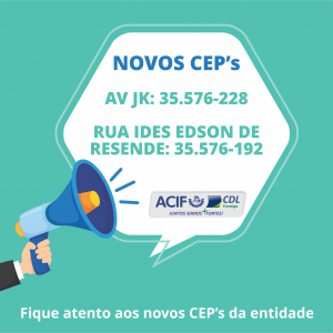 Confira os novos CEPs de Formiga