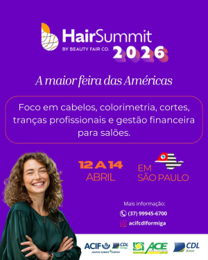 ACIF CDL Formiga organiza Miss&atilde;o Empresarial para o Hair Summit 2026, em S&atilde;o Paulo