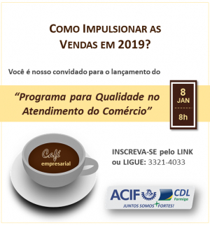 Café Empresarial - Programa Para Qualidade No atendimento ao Comércio