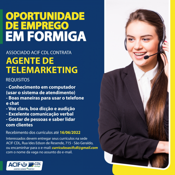 Agente de Telemarketing