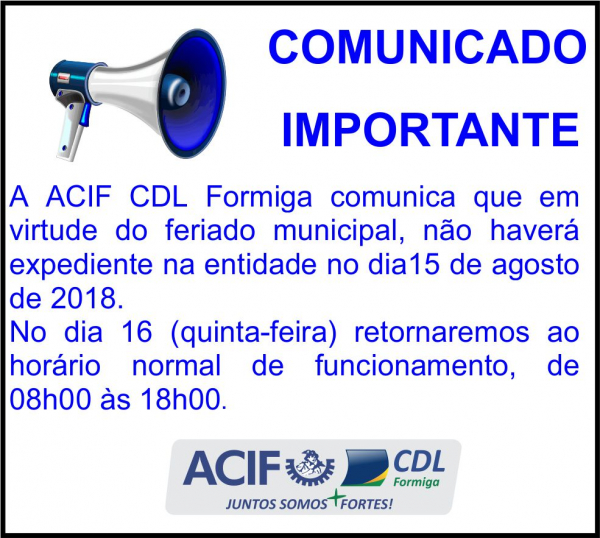 Comunicado ACIF CDL